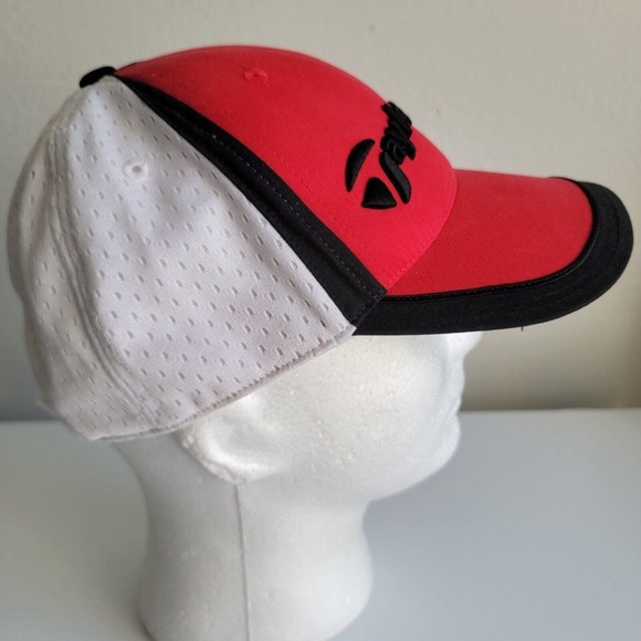 Taylormade R7 Hat Cap Men's Red Black Strapback Golf Dad Driver Clubs - Picture 7 of 10